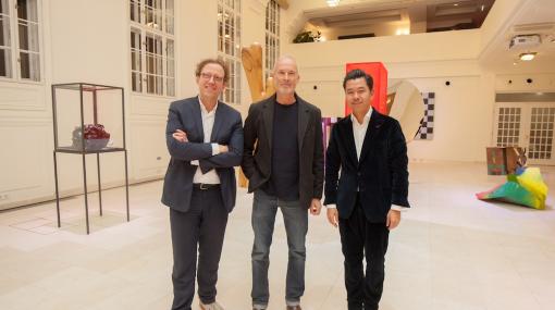 Eröffnung Kleines Haus der Kunst: Johann König, Erwin Wurm und Martin Ho © Mila Zytka