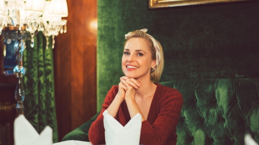 Silvia Schneider im Hotel Sacher Wien © Erlebe Deine Hauptstadt