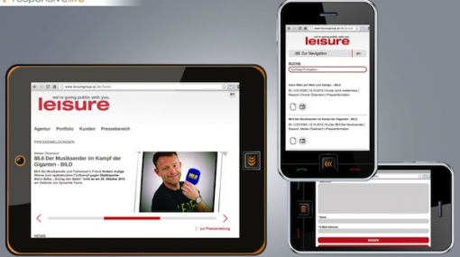 Website leisure communications © echonet communication