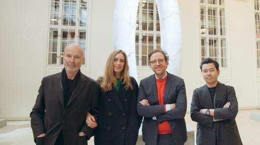 Vernissage der Ausstellung »SUBJECT« im KHK: Erwin Wurm, Elise Mougin, Johann König und Martin Ho © Mila Zytka