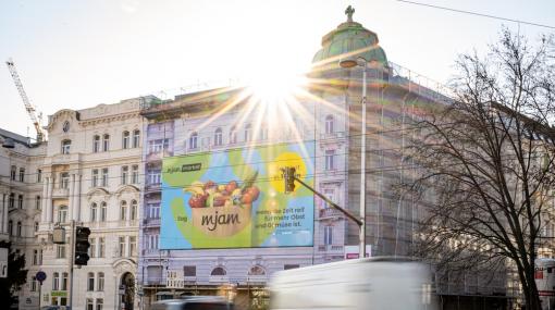 Werbvewand: Neue Standorte in der Wiener City © Werbewand