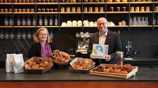 Gabriele Ströck (Ströck) und Hartwig Kirner (FAIRTRADE) © Ströck