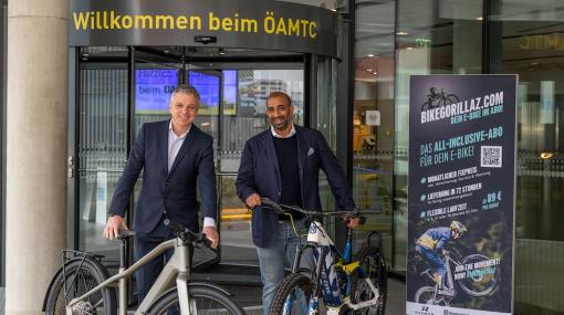 Bike Gorillaz und ÖAMTC gemeinsam auf der Überholspur: Oliver Schmerold und Arjun Ahluwalia © Bike Gorillaz