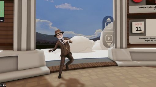 Siegmund Freud im Decentraland © WienTourismus