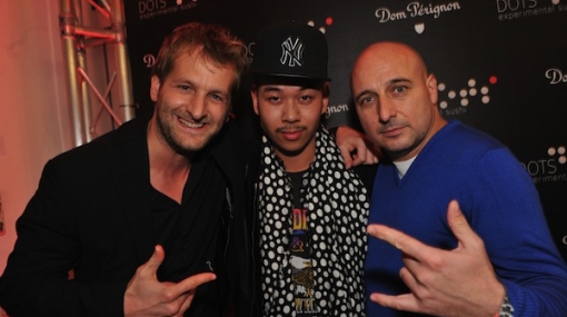 Andreas Ferner und Christoph Fälbl feiern 7 Jahre DOTS mit Martin Ho © leisuregroup.at/Philipp Hutter