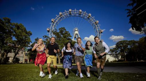 Drindl- und Lederhosenlauf bei der Kaiser Wiesn im Wiener Prater © Stefan Joham