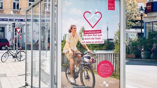 Mobilitätsagentur Wien Imagekampagne #radliebe © Die Goldkinder