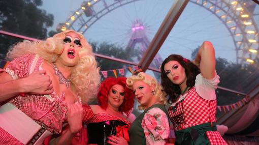 Rosa Wiesn auf der Kaiser Wiesn im Wiener Prater © Wolfgang Kerndler