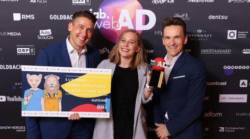 Matthias Seiringer (ORF-Enterprise), Lena Artes (Mediaplus), Herbert Pratter (Dentsu) © iab austria/Katharina Schiffl