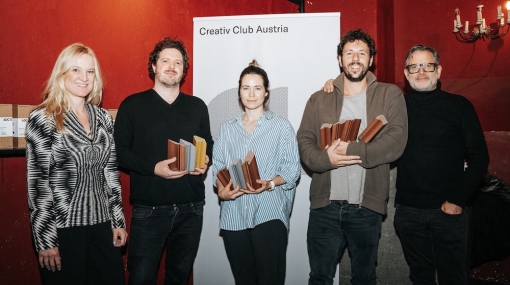 Melanie Pfaffstaller_Sebastian Kaufmann_Daniela Sobitschka_Marcello Demner_Andreas Spielvogel © CCA/Heidi Pein