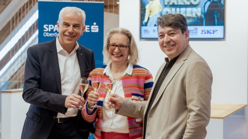 Mediengespräch Musikfestival Steyr 2023: Herbert Walzhofer, Eva Pötzl, Karl-Michael Ebner © Sparkasse Oberösterreich/Werner Kerschbaummayr