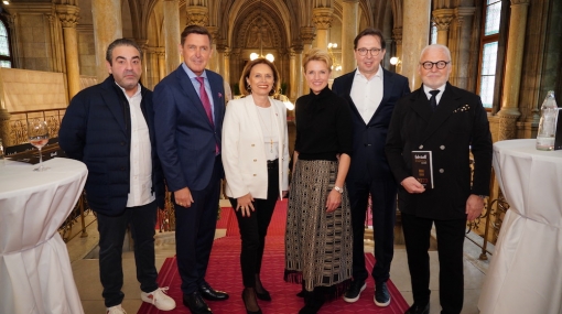 Falstaff Restaurantguide 2023: Juan Amador, Peter Hanke, Susanne Kraus-Winkler, Birgit und Heinz Reitbauer, Wolfgang Rosam © Andreas Tischler