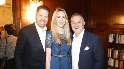 Auftakt zum Viennese Opera Ball New York City: Daniel Serafin, Silvia Frieser und Klaus Panholzer © Stefan Joham