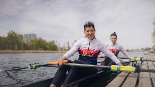 Magdalena und Katharina Lobnig rudern im #teamströck © Ströck/Lukas Lorenz