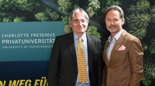 Charlotte Fresenius Privatuniversität Wien: Gründungsrektor Martin Kreeb und Gründungskanzler Bernhard Sams © Christian Jobst