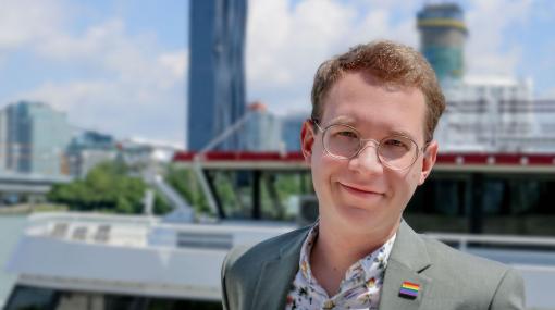 Nicolas Hofbauer ist Head of Sales bei der DDSG Blue Danube © Harald Markl
