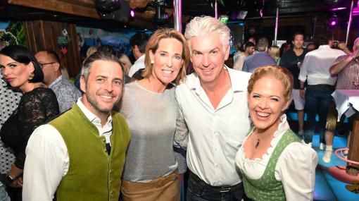 15 Jahre Bettel-Alm: Florian Salchenegger, Kathi Stumpf, Alexander Beza und Jennifer Salchenegger © Christian Jobst