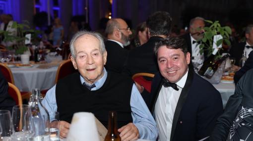 Otto Schenk und Karl-Michael Ebner beim Österreichischen Musiktheaterpreis im Wiener Rathaus © Stefan Burghart