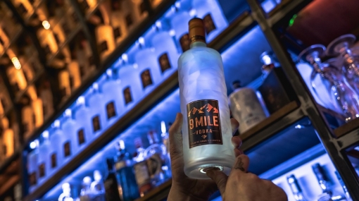 9 MILE Vodka LED-Beleuchtung © (9 MILE Vodka)