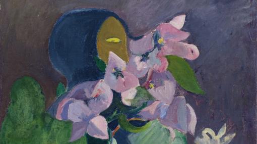 Paul Gauguin, Stilleben mit Blumen und Idol, um 1892 © Paul Gauguin