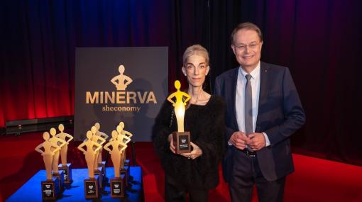 Minerva Awards: Carina Rahimi und Gerhard Drexel © Andreas Tischler