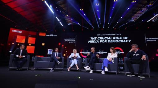Medien-Panel beim 4GAMECHANGERS Fewstival 2024 © 4GAMECHANGERS Festival
