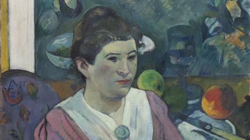 Paul Gauguin, Frau vor einem Stillleben  von Cézanne © bpk/The Art Insitute of Chicago/Art Ressource, NY/Elyse Allen