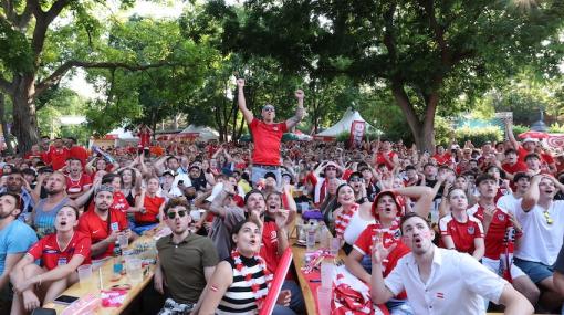 Einzigartige Fußballstimmung @ Fanzone Prater © Denise Auer/HEUTE