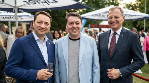 Premiere der Jubiläumssaison des Musikfestival Steyr: Manfred Haimbuchner, Karl-Michael Ebner und Thomas Stelzer © Peter Mayer