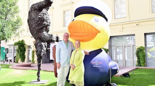 Heidi Horten Collection und DDSG Blue Danube: Wolfgang Fischer und Agnes Husslein-Arco © Christian Jobst