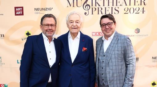 Österreichischer Musiktheaterpreis 2024: Alexander Wrabetz, Harald Serafin und Karl-Michael Ebner © Stefan Burghart