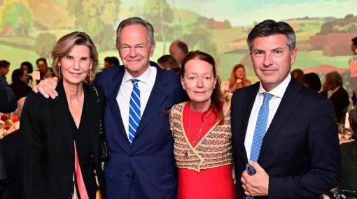 Eröffnung "Gaugauin - unexpected": Desirée Treichl-Stürgkh, Andreas Treichl, Ingried Brugger, Robert Zadrazil © Christian Jobst