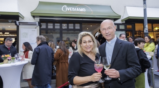 Stella Biehal und Toni Faber eröffnen das neue »Civediamo« © Roland Rudolph