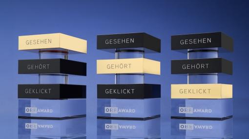 Die neuen Statuetten der neuen ORF-AWARDS © ORF-Enterprise