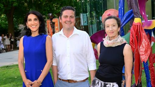 FREILUDT AUGARTENSOMMER eröffnet: Saman Giraud, Paulk Rittenauer und Konstanze Breitebner © Christian Jobst
