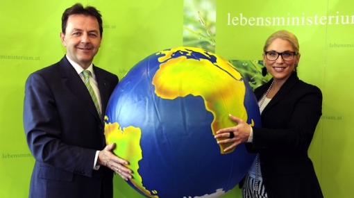 Umweltminister Niki Berlakovich und Christina Weidinger © BMLFUW/Kern Bernhard
