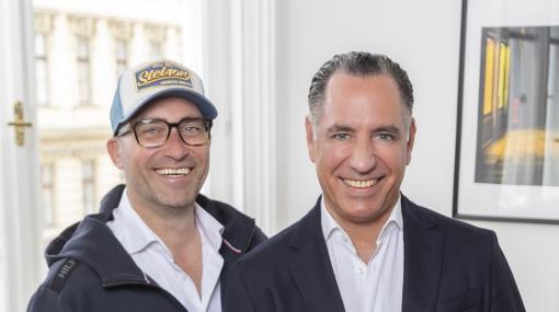 ShowHeroes: Doland Divos und Michael Buchbinder (Country Manager Österreich und Schweiz) © DC42/Jürgen Hammerschmid