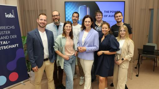 Panel beim iab NETwork „The Power of Audio“ © iab austria/Katharina Schiffl