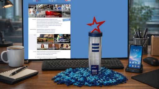 Trophäe Digital-adStar der ORF-Enterprise © ORF-Enterprise