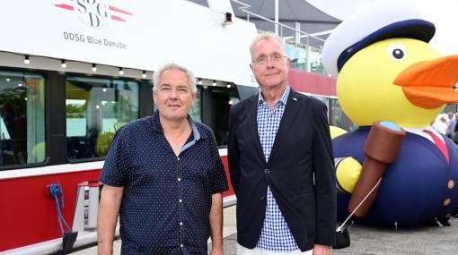 Connecting Horizons an Bord der MS Vienna der DDSG Blue Danube: Johannes Kammerer und Wolfgan g Fischer © Christian Jobst
