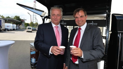 Rudolf Hundstorfer und Gerald Steger bei café+co International Holding © Oreste Schaller