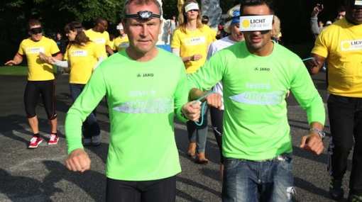 Hannes Menitz und Fadi Merza bereiten sich auf den erste bank vienna night run vor © Christian Jobst