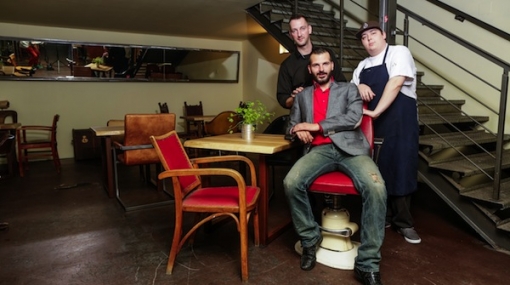 Ernst Swoboda, Andreas Schuster und Stephan Bernard im hochmann's © Stefan Joham