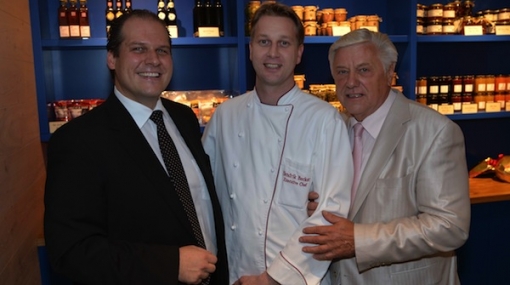 Markus Hussler, Hendrik Becker und Werner Matt bei der Eröffnung der WATERFRONT KITCHEN © Christian Jobst