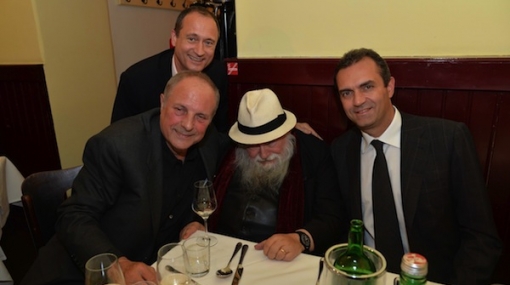 Christian Ludwig Attersee, Andreas Mailath-Pokorny, Hermann Nitsch, Luidi de Magistris © Christian Jobst