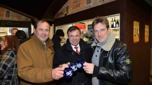 Josef Pröll, Gerald Steger und Andreas Herzog beim café+co Business Punsch © Christian Jobst