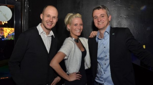 Bernhard Feichter, Niki Fuchs und Ralph Meier-Tanos bei der größten Weihnachtsfeier der Stadt von 88.6 Der Musiksender © 88.6 Der Musiksender/Thomas Reiter