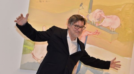 Siegfried Anzinger im Bank Austria Kunstforum Wien © Christian Jobst