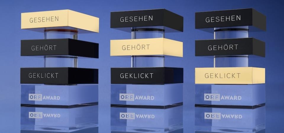 Die neuen Statuetten der neuen ORF-AWARDS © ORF-Enterprise