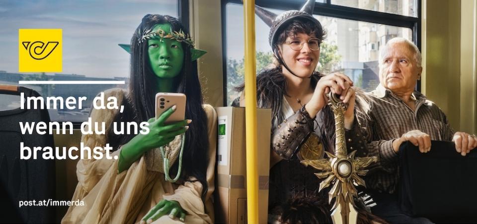 Kampagne der Österreichischen Post: Immer da, wenn du uns brauchst © Team Violet